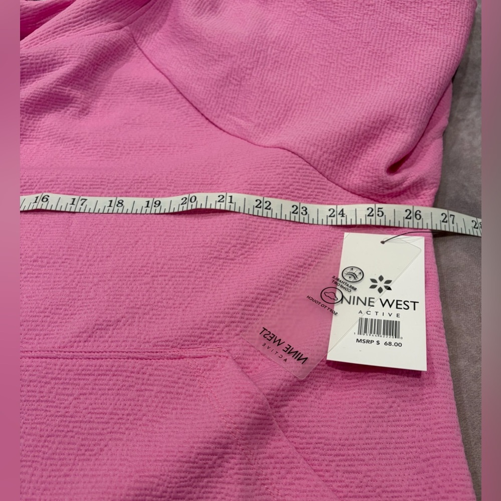 Nine West Active Pink Women's Sweater:2X Long Sleeve Pockets Breathable Comfort - Picture 7 of 11